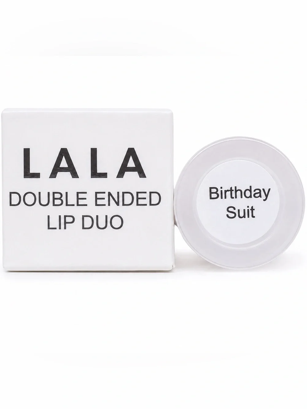 Give Them LALA Beauty Double Ended Lip Duo Birthday Suit NIB New Matte Lip